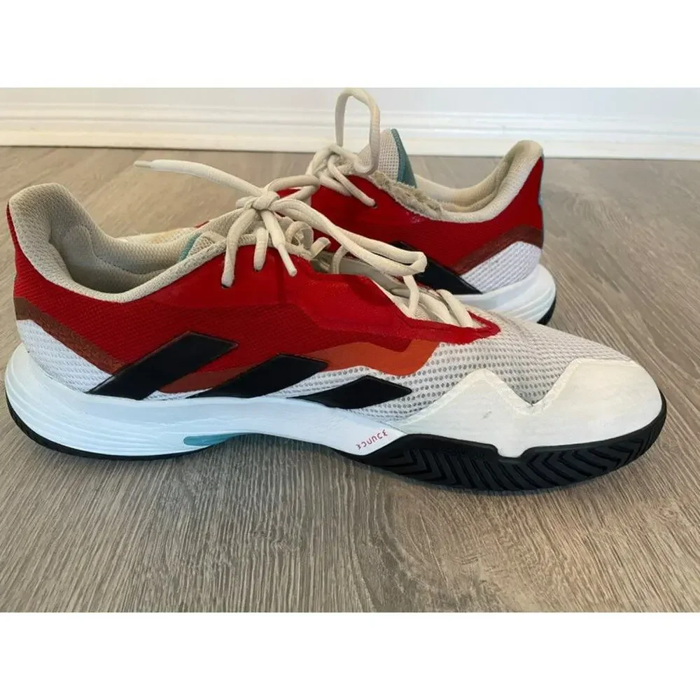 Adidas Men's CourtJam Control Sneaker white/red/black size 11.5